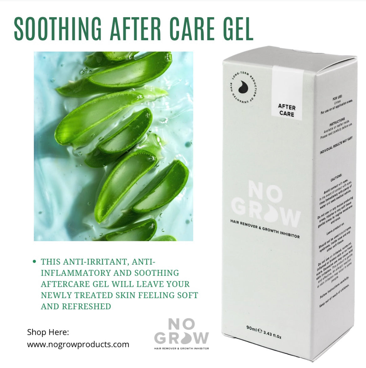 Soothing Aftercare Gel 90ml (2 Months Supply)