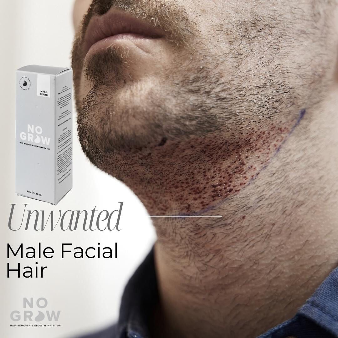 Male Beard Hair Remover & Growth Inhibitor